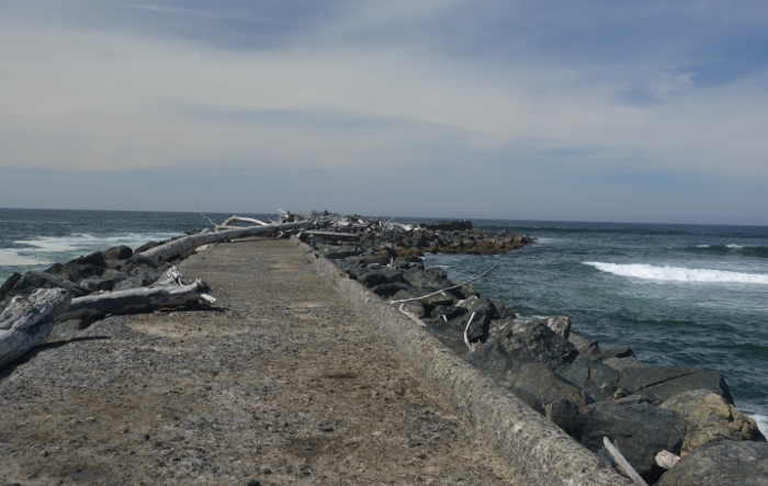 closeup of jetty